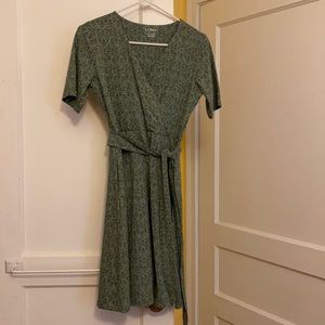 LL Bean dress with wrap belt